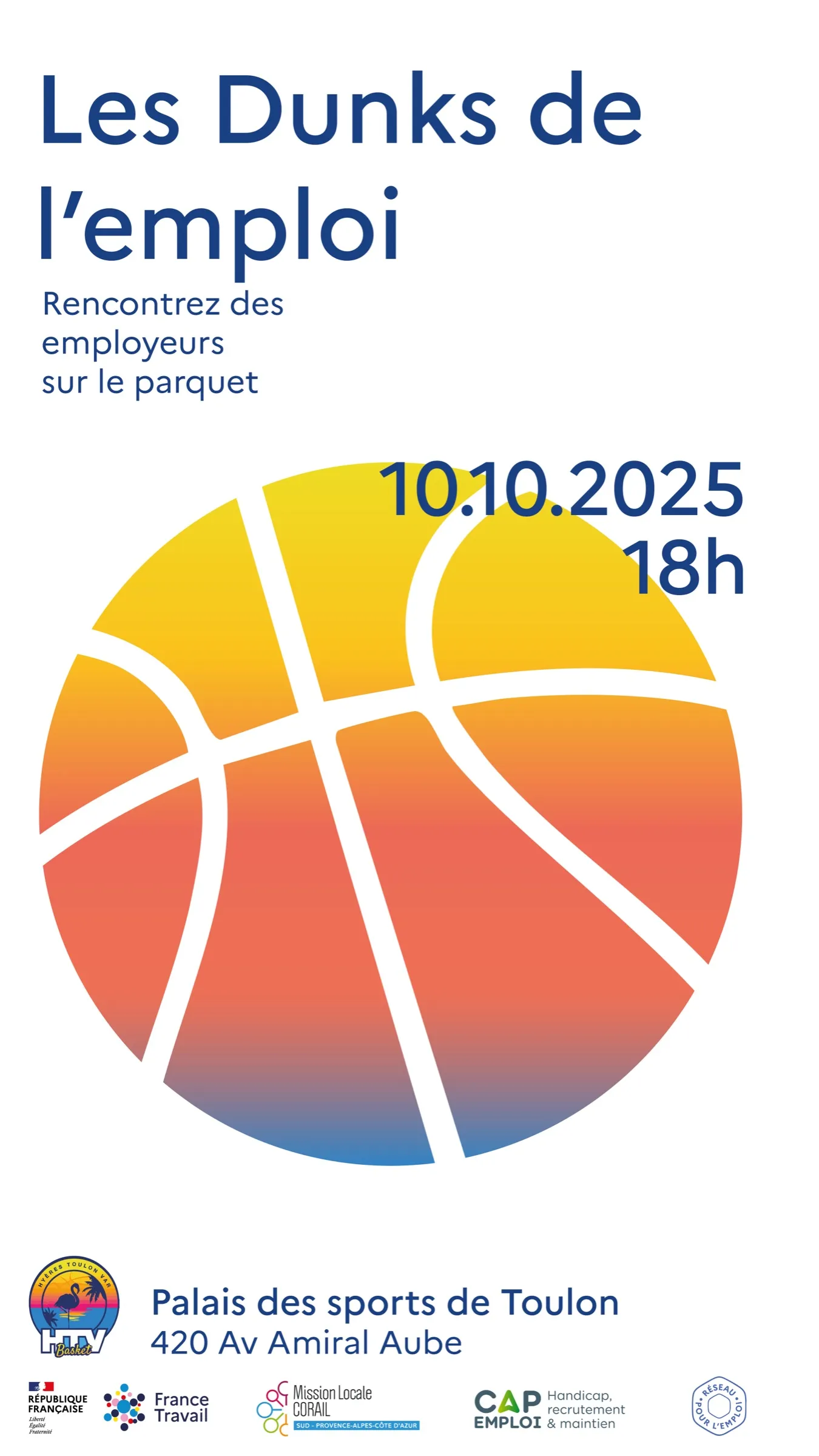 Version verticale des Dunks de l'emploi pour LinkedIn
